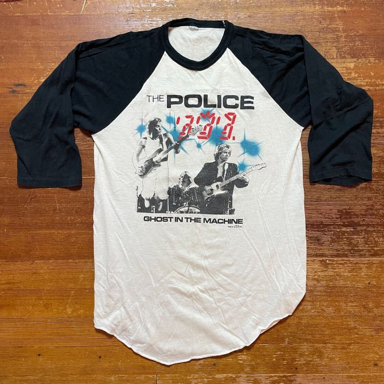 Vintage 80's The Police Ghost In The Machine 1982 Concert T-Shirt Sting Medium